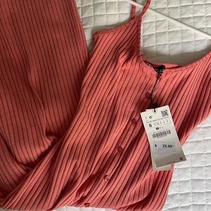Zara ribbed midi dress